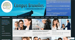 Desktop Screenshot of campus-bruxelles.com