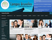 Tablet Screenshot of campus-bruxelles.com